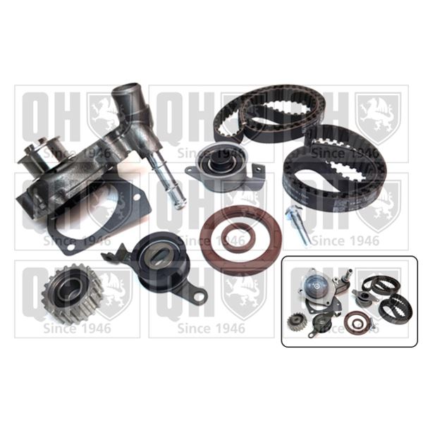 1 kit de distribution + 1 pompe à eau Quinton Hazell QBPK1562