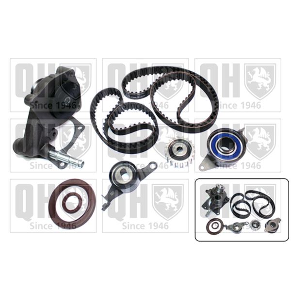 1 kit de distribution + 1 pompe à eau Quinton Hazell QBPK1570