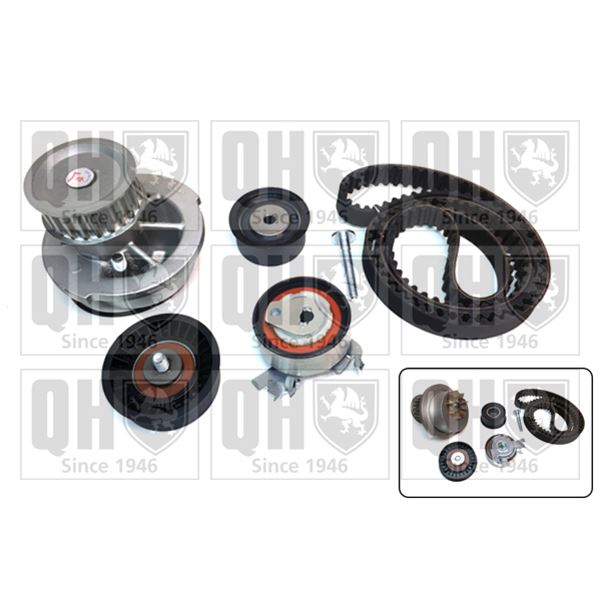 1 kit de distribution + 1 pompe à eau Quinton Hazell QBPK2260