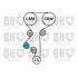 1 kit de distribution + 1 pompe à eau Quinton Hazell QBPK2260