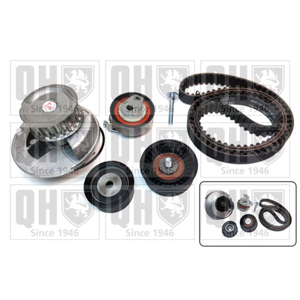 1 kit de distribution + 1 pompe à eau Quinton Hazell QBPK2261