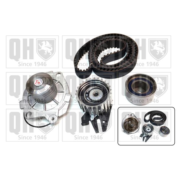 1 kit de distribution + 1 pompe à eau Quinton Hazell QBPK2380
