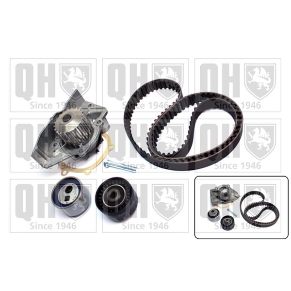 1 kit de distribution + 1 pompe à eau Quinton Hazell QBPK2401