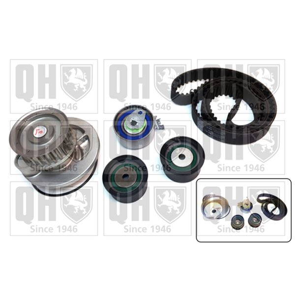 1 kit de distribution + 1 pompe à eau Quinton Hazell QBPK2591