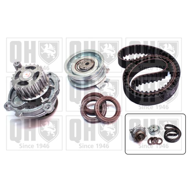 1 kit de distribution + 1 pompe à eau Quinton Hazell QBPK2681
