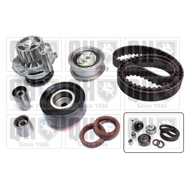 1 kit de distribution + 1 pompe à eau Quinton Hazell QBPK2700