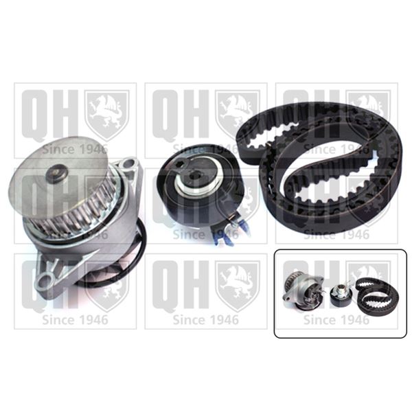 1 kit de distribution + 1 pompe à eau Quinton Hazell QBPK2910