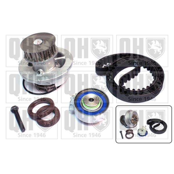 1 kit de distribution + 1 pompe à eau Quinton Hazell QBPK3312