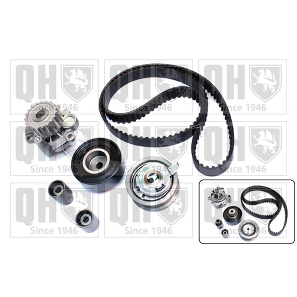 1 kit de distribution + 1 pompe à eau Quinton Hazell QBPK4370