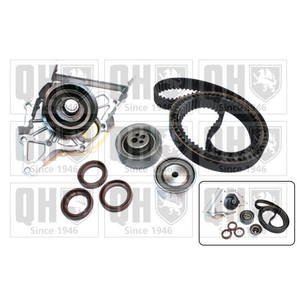 1 kit de distribution + 1 pompe à eau Quinton Hazell QBPK5640