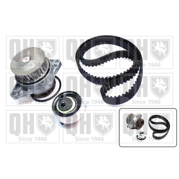 1 kit de distribution + 1 pompe à eau Quinton Hazell QBPK5650
