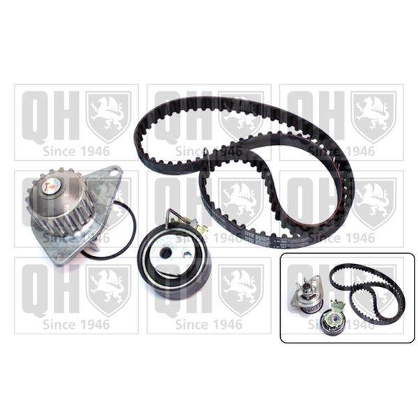 1 kit de distribution + 1 pompe à eau Quinton Hazell QBPK5780