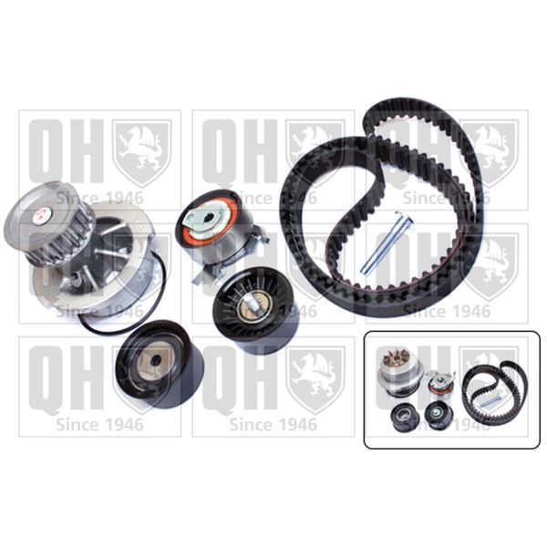 1 kit de distribution + 1 pompe à eau Quinton Hazell QBPK5790