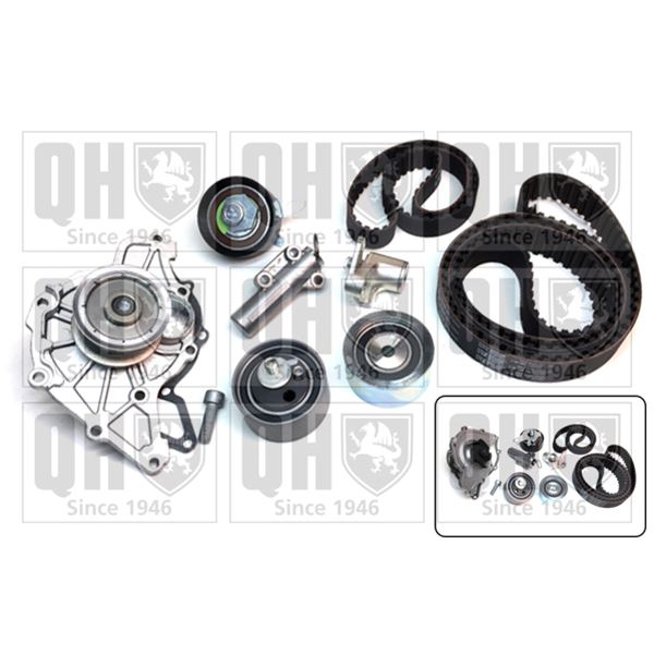 1 kit de distribution + 1 pompe à eau Quinton Hazell QBPK5840