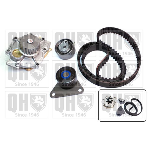 1 kit de distribution + 1 pompe à eau Quinton Hazell QBPK6150
