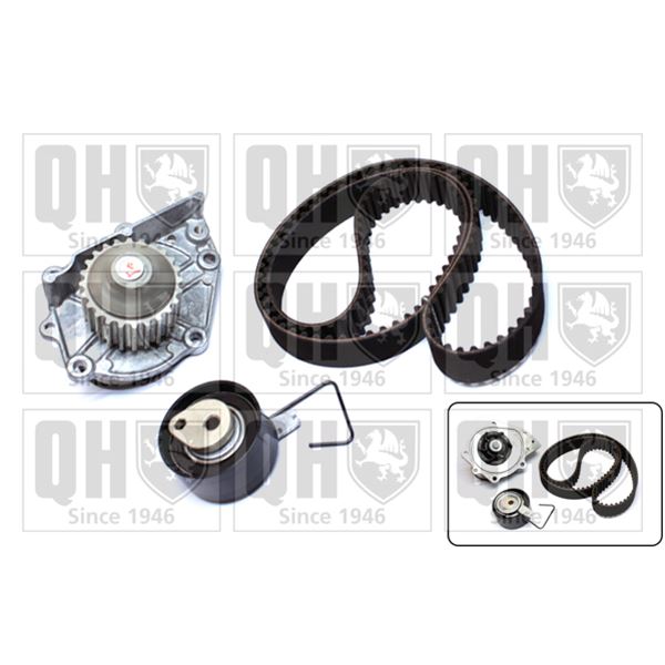 1 kit de distribution + 1 pompe à eau Quinton Hazell QBPK6210