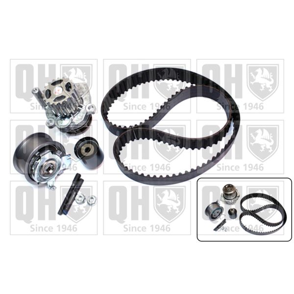 1 kit de distribution + 1 pompe à eau Quinton Hazell QBPK6250