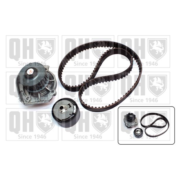 1 kit de distribution + 1 pompe à eau Quinton Hazell QBPK6331