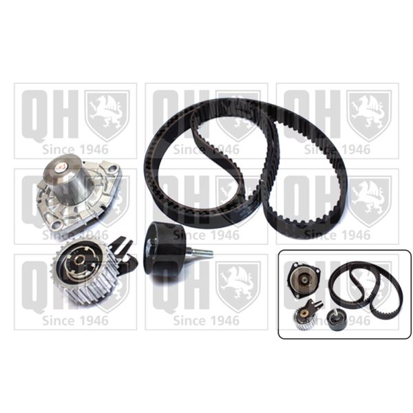 1 kit de distribution + 1 pompe à eau Quinton Hazell QBPK6570