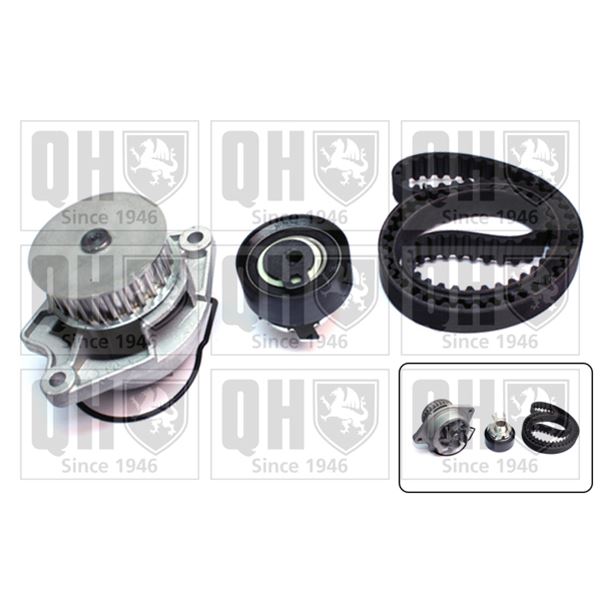 1 kit de distribution + 1 pompe à eau Quinton Hazell QBPK6680