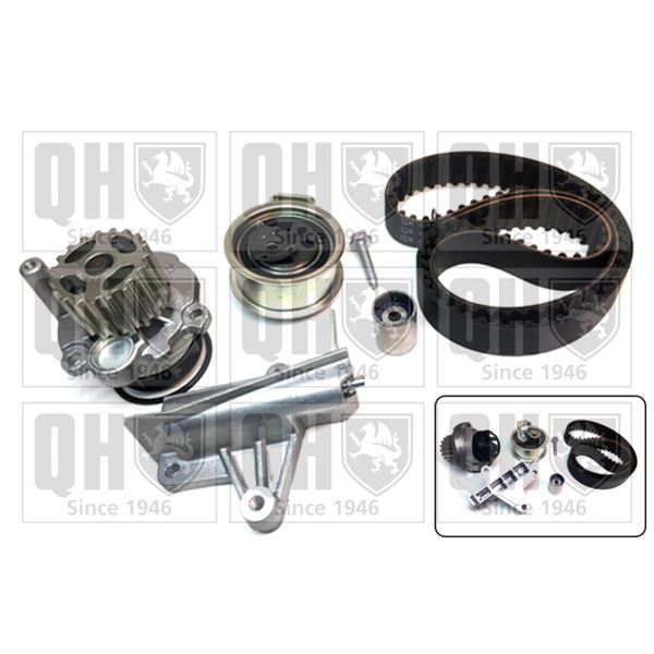 1 kit de distribution + 1 pompe à eau Quinton Hazell QBPK6881