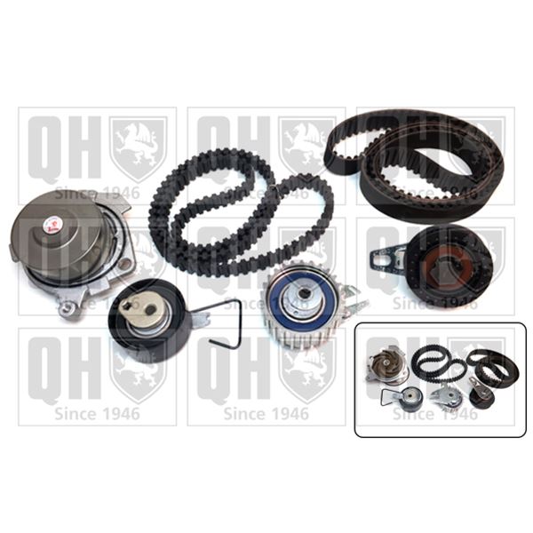 1 kit de distribution + 1 pompe à eau Quinton Hazell QBPK6920