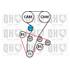 1 kit de distribution + 1 pompe à eau Quinton Hazell QBPK6920
