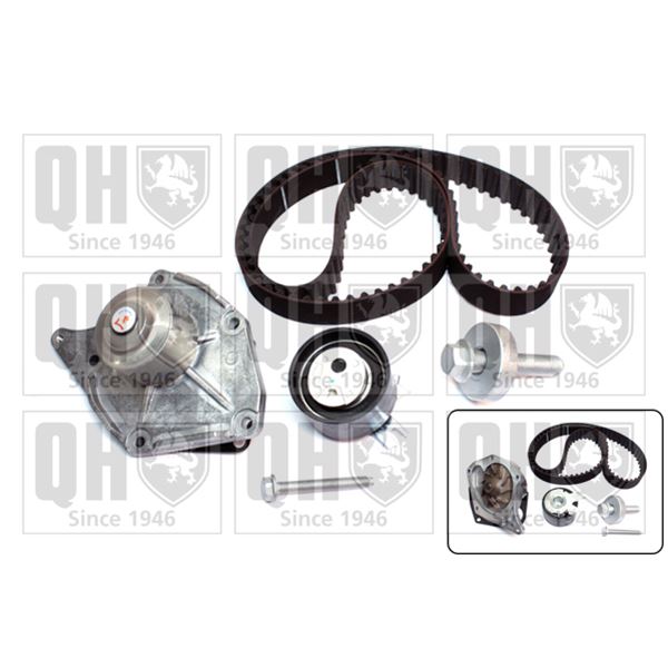 1 kit de distribution + 1 pompe à eau Quinton Hazell QBPK7641
