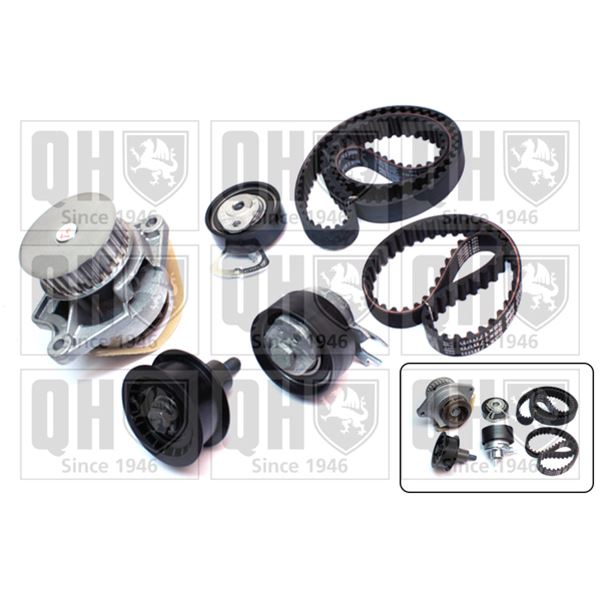 1 kit de distribution + 1 pompe à eau Quinton Hazell QBPK7770