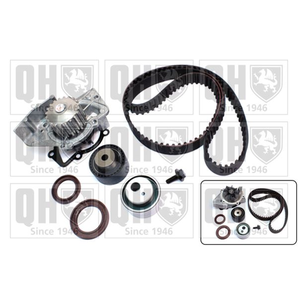 1 kit de distribution + 1 pompe à eau Quinton Hazell QBPK7960