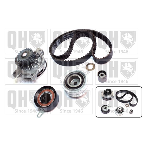 1 kit de distribution + 1 pompe à eau Quinton Hazell QBPK8001