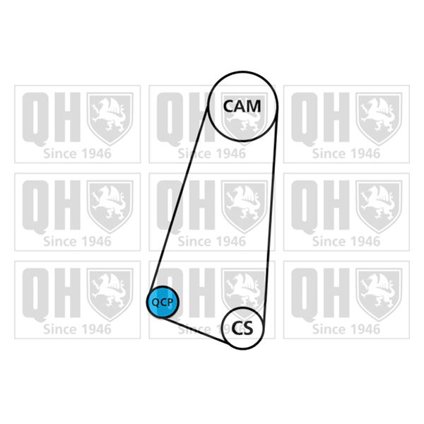 1 kit de distribution + 1 pompe à eau Quinton Hazell QBPK9029