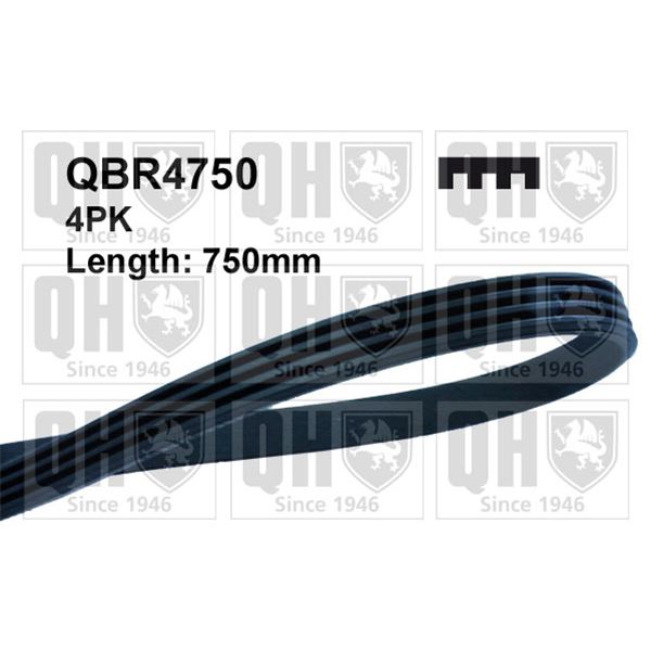 1 courroie d'entrainement Quinton Hazell QBR4750