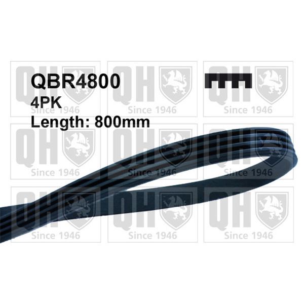 1 courroie d'entrainement Quinton Hazell QBR4800