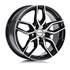 Jante PLATIN Pl72 Noir Brillant Poli 6,5x16 5x105ET38