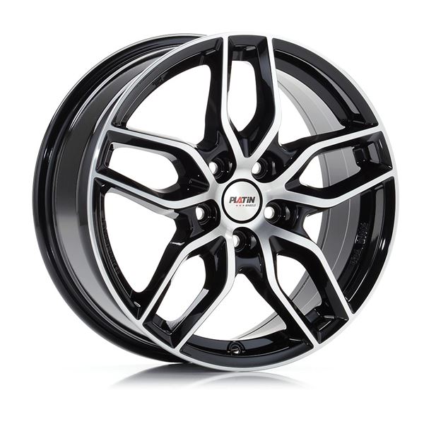 Jante PLATIN Pl72 Noir Brillant Poli 7,5x17 5x112ET49