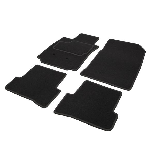 Jeu complet de tapis sur mesure qualité Grand Tourisme noir