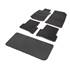 Jeu complet de tapis et tapis de coffre sur mesure qualité Grand Tourisme gris
