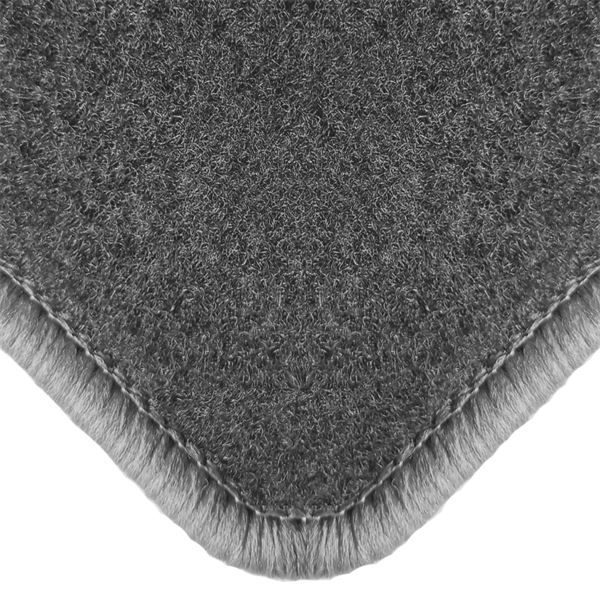 Jeu complet de tapis et tapis de coffre sur mesure qualité Grand Tourisme gris