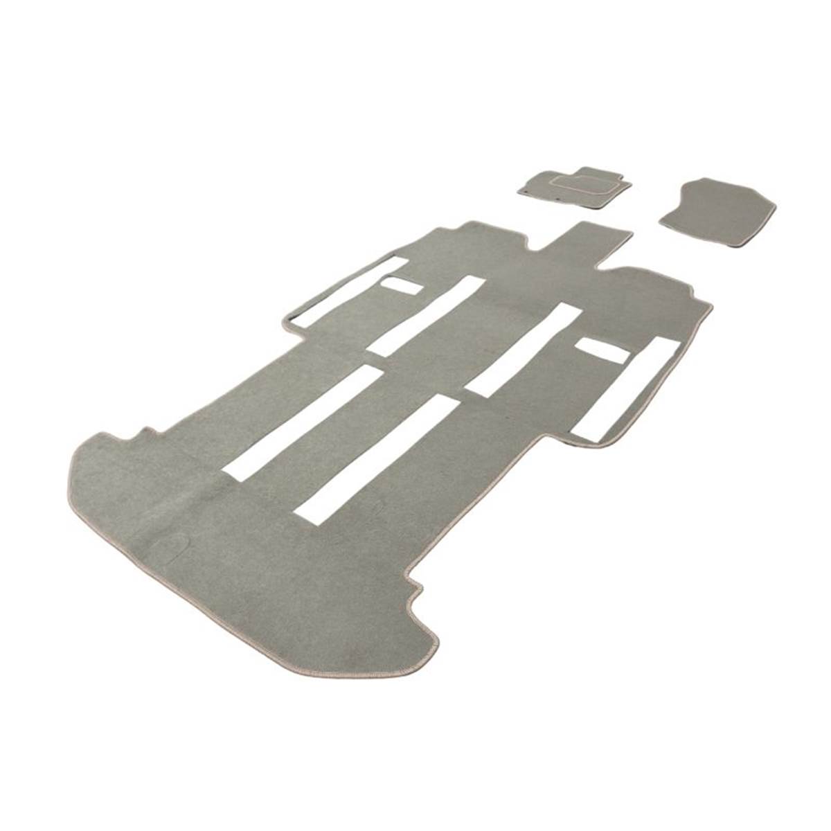 Jeu Complet De Tapis Sur Mesure Pour Monospace Qualité Grand Tourisme Beige