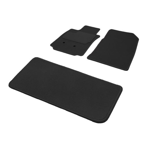 Jeu complet de tapis sur mesure qualité Grand Tourisme noir
