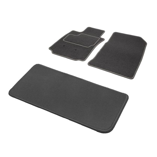 Jeu complet de tapis sur mesure qualité Grand Tourisme gris