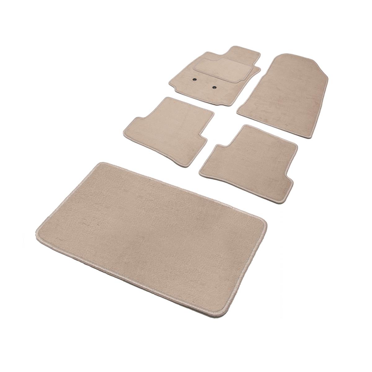 Jeu Complet De Tapis Sur Mesure Et Tapis De Coffre Qualité Premium Beige