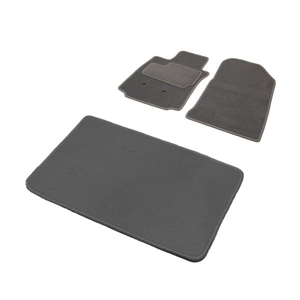 Jeu complet de tapis sur mesure qualité PREMIUM gris