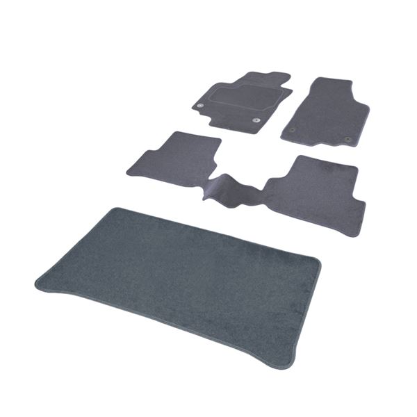 Jeu complet de tapis et tapis de coffre sur mesure qualité ELITE gris