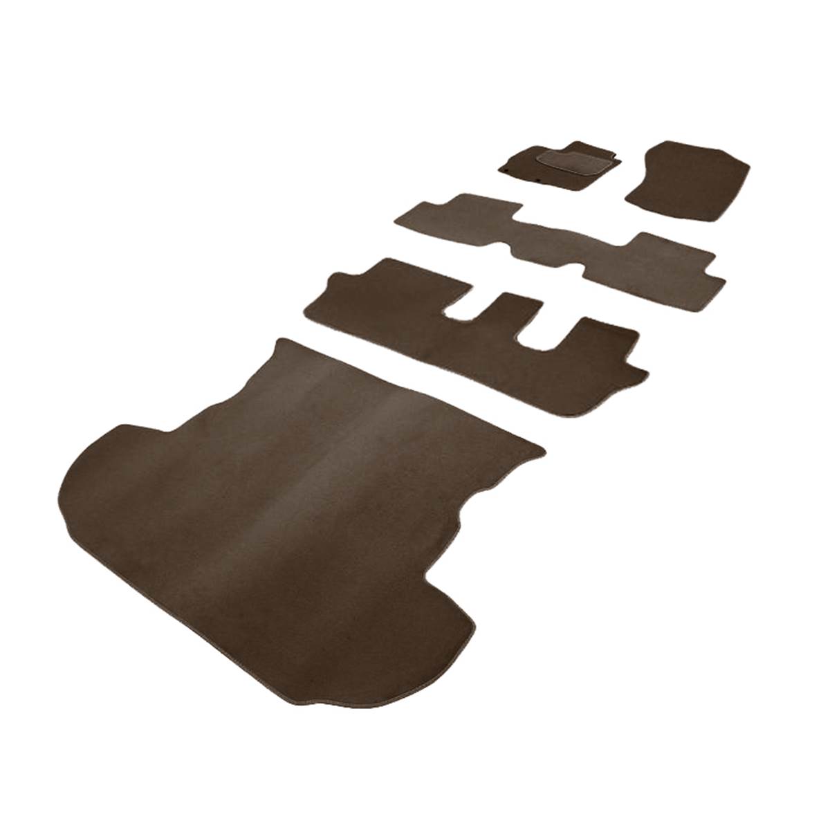 Jeu Complet De Tapis Et Tapis De Coffre Sur Mesure Qualité Elite Marron