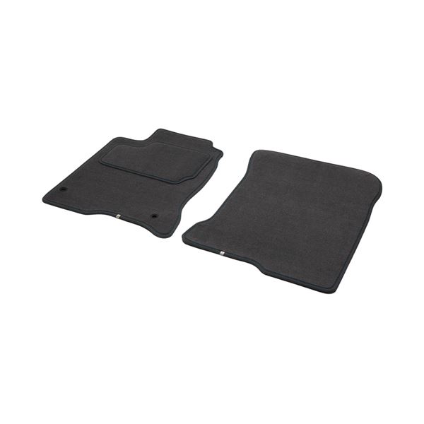 Tapis avant sur mesure qualité CARAT surpiqures bleues