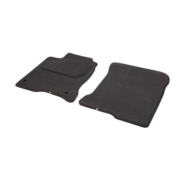 Tapis avant sur mesure qualité CARAT surpiqures rouges