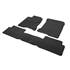 Jeu complet de tapis sur mesure qualité CARAT surpiqures bleues
