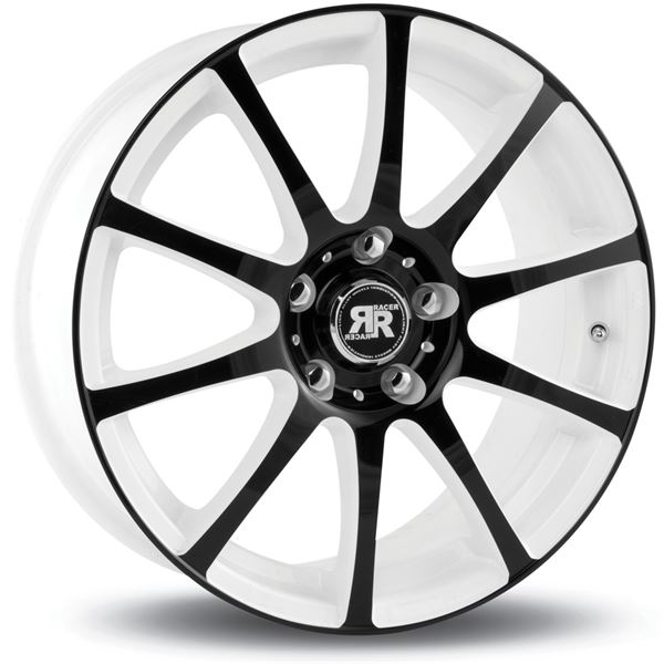 Jante RACER Axis Blanc Face Polie Noire 7x16 5x108ET35